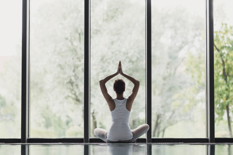 Woman doing yoga