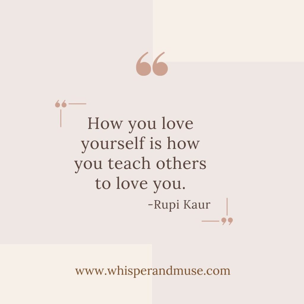Rupi Kaur Self Care Quote