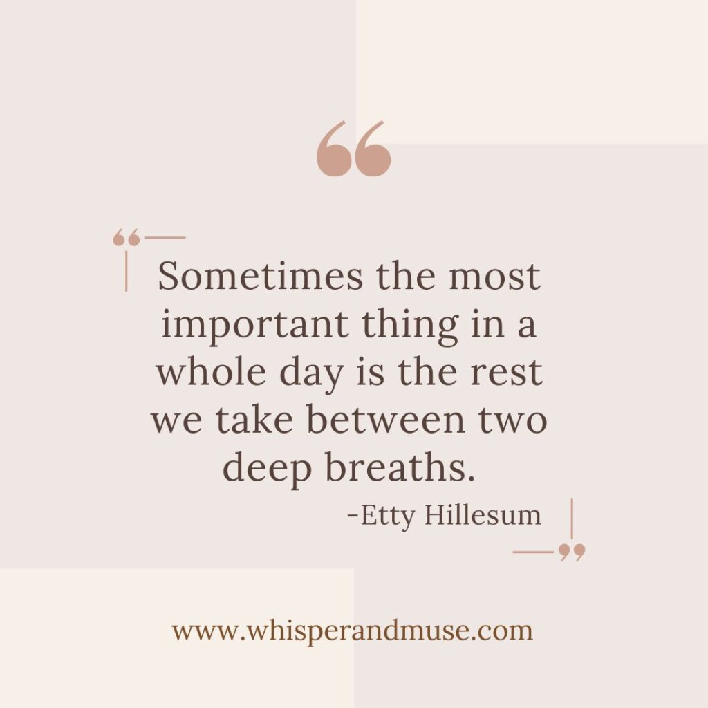 Etty Hillesum Self Care Quote