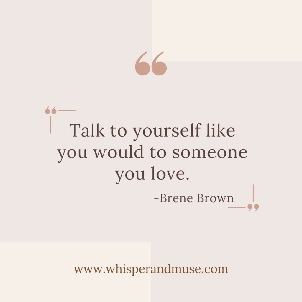 Brene Brown Self Care Quote