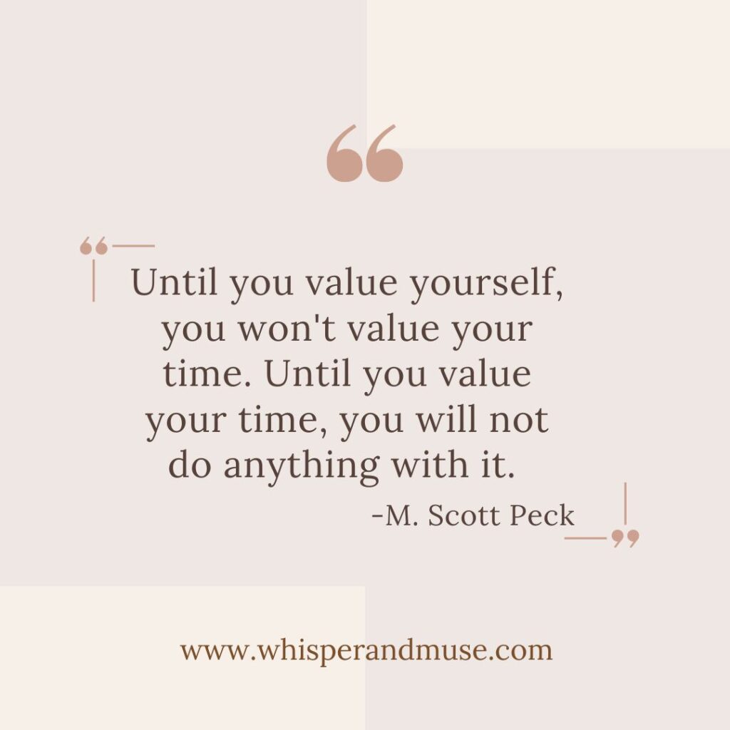 M. Scott Peck Self Care Quote