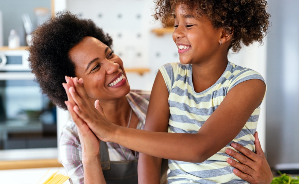 Healing during motherhood. mother and daughter.